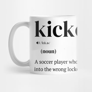 Funny Football Kicking, Kicker Definition Mug